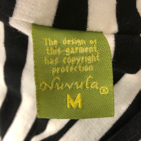 Nuvula striped mini dress with graphic print med - Picture 9 of 9